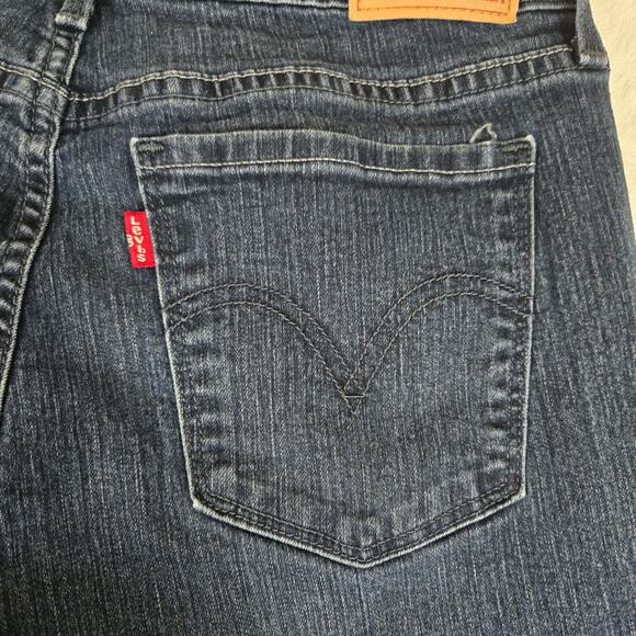 Levi's 505 Straight Womens Denim jeans size 6 distressed hem 0692 - Picture 8 of 13